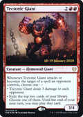 Tectonic Giant (PRE-158) - Theros Beyond Death Promos Foil
