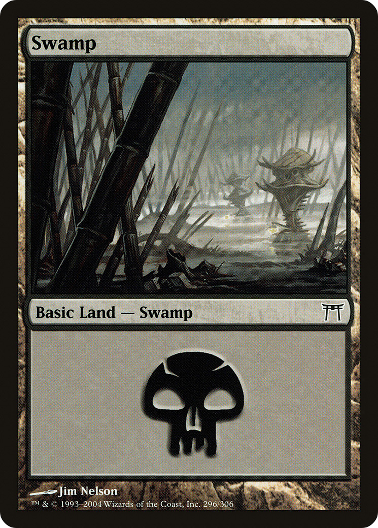 Swamp (296) (CHK-296) - Champions of Kamigawa
