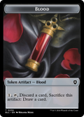 Blood (TBLC-036) - Bloomburrow Commander Tokens Foil