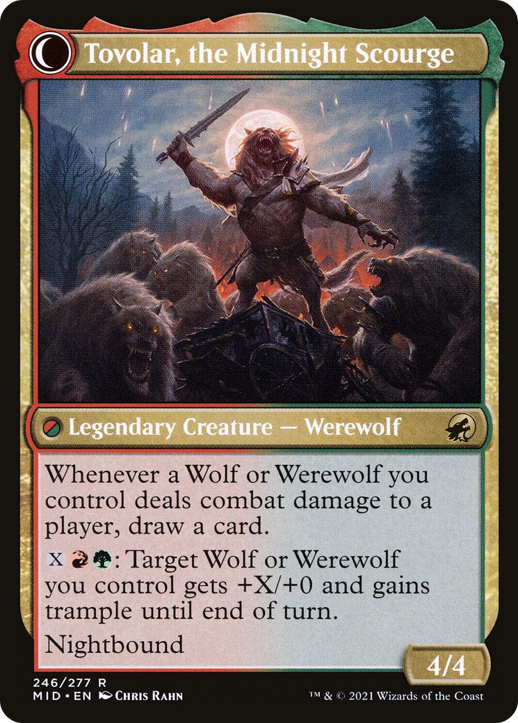Tovolar, Dire Overlord (MID-246) - Innistrad: Midnight Hunt: (Double Faced Transform)