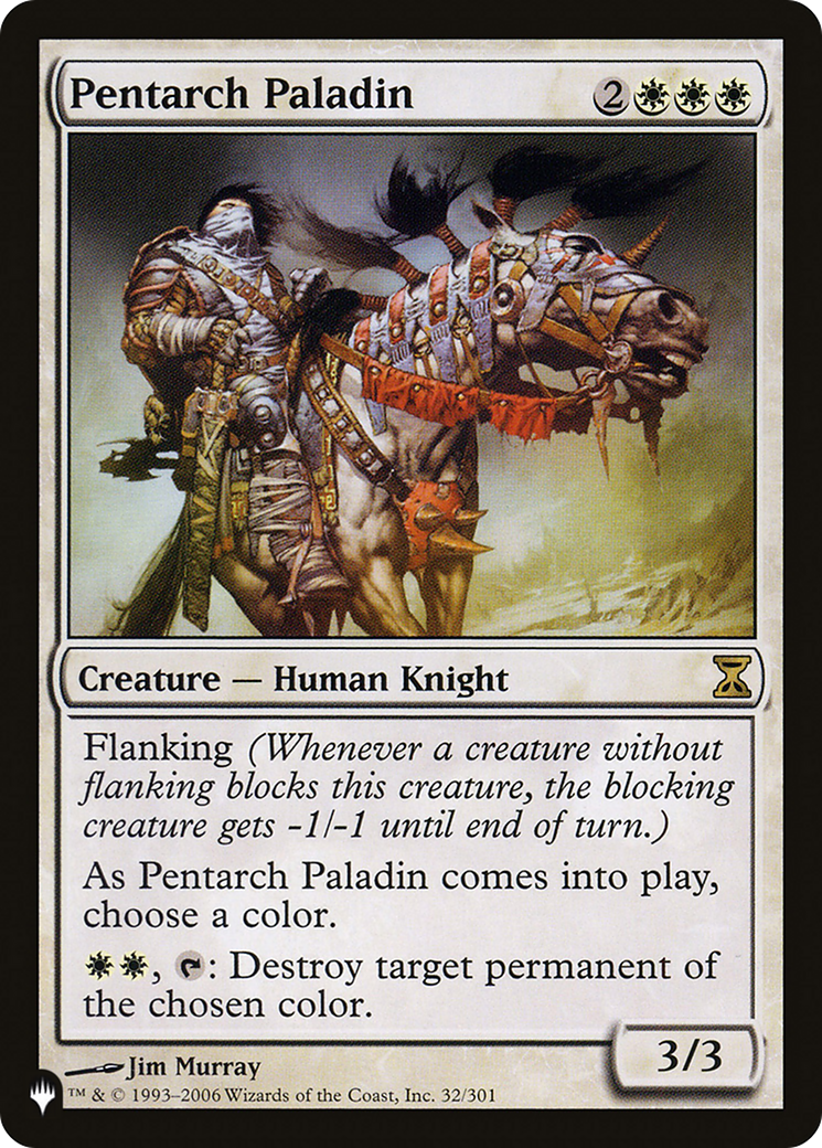 Pentarch Paladin (LIST-32/301) - The List