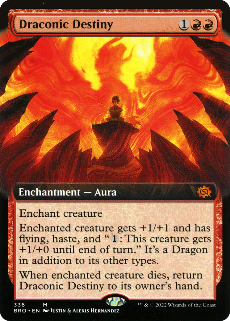 Draconic Destiny (Extended Art) (BRO-336) - The Brothers' War: (Extended Art)