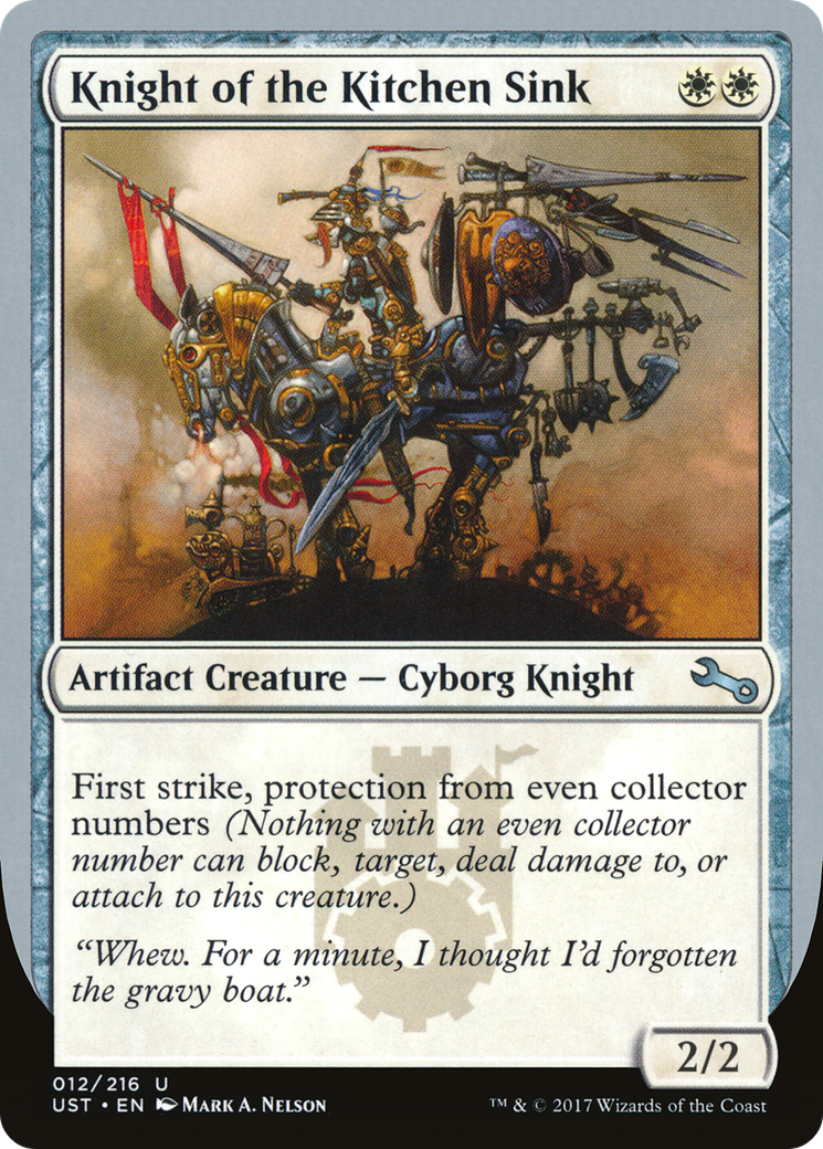 Knight of the Kitchen Sink (B) (UST-012) - Unstable