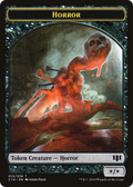 Horror // Zombie (Black) Double-sided Token (C14-15 // 16) - Commander 2014 Tokens