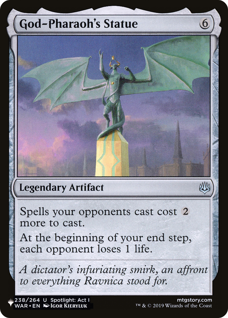 God-Pharaoh's Statue (LIST-238/264) - The List
