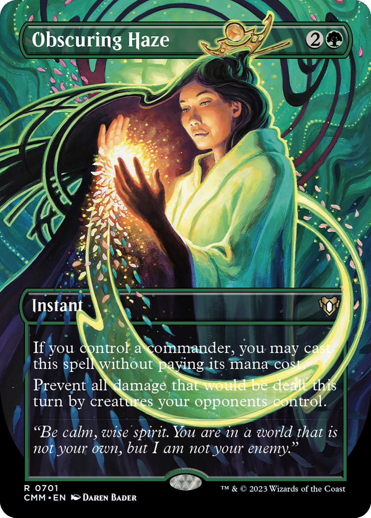 Obscuring Haze (Borderless) (CMM-701) - Commander Masters Foil