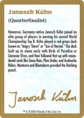 2000 Janosch Kuhn Biography Card (WCD-) - World Championship Decks 2000
