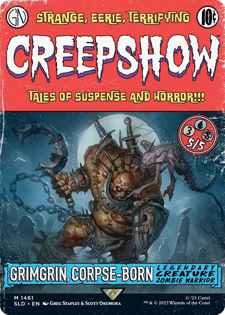 Grimgrin, Corpse-Born (SLD-1461) - Secret Lair Drop: (Full Art) (Borderless) Foil