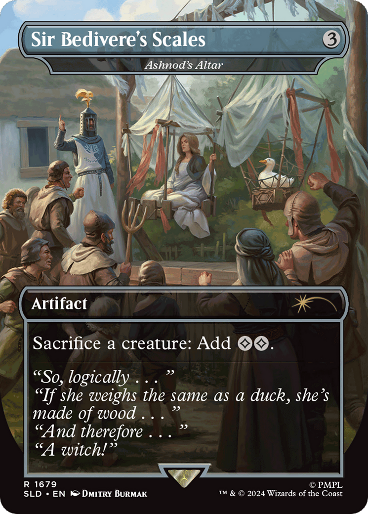Sir Bedivere's Scales - Ashnod's Altar (SLD-1679) - Secret Lair Drop / Sir Bedivere's Scales (Borderless)