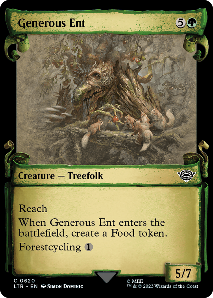 Generous Ent (Showcase Scrolls) (LTR-620) - The Lord of the Rings: Tales of Middle-earth: (Showcase)
