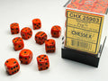 Dice: 36x D6: 12 mm: Speckled: Fire