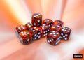 Dice: 12x D6: 16 mm: Festive: Symphony/White