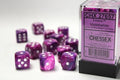 Dice: 12x D6: 16 mm: Festive: Violet/White