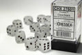 Dice: 12x D6: 16 mm: Frosted: Clear/Black