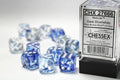 Dice: 12x D6: 16 mm: Nebula: Dark Blue/White