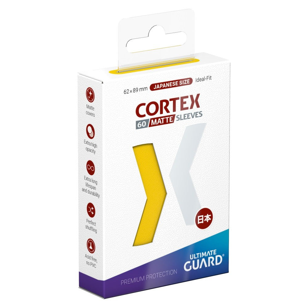 Ug Sleeves Cortex Japanese Size Matte Yellow 60ct